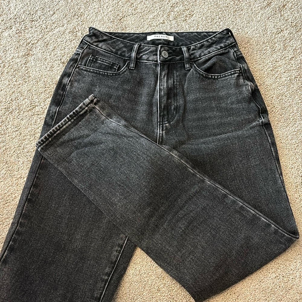 Pacsun black mom jean size 23